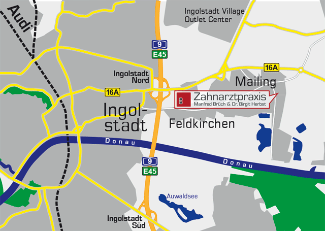 Übersichtsplan Ingolstadt
